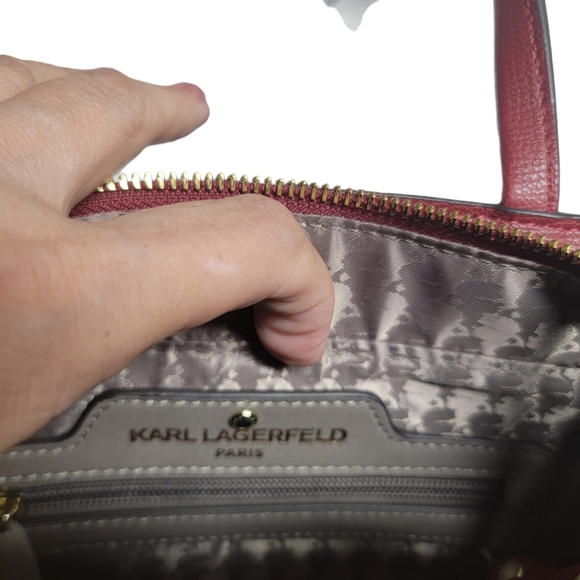 NWT Karl Lagerfeld Maybelle Satchel/Crossbody - Picture 3 of 12